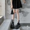 Socks Women'S Medium Tube Socks New Chinese Cotton Socks Autumn And Winter Japanese Black And White Stockings Lolita Girls Pile Socks