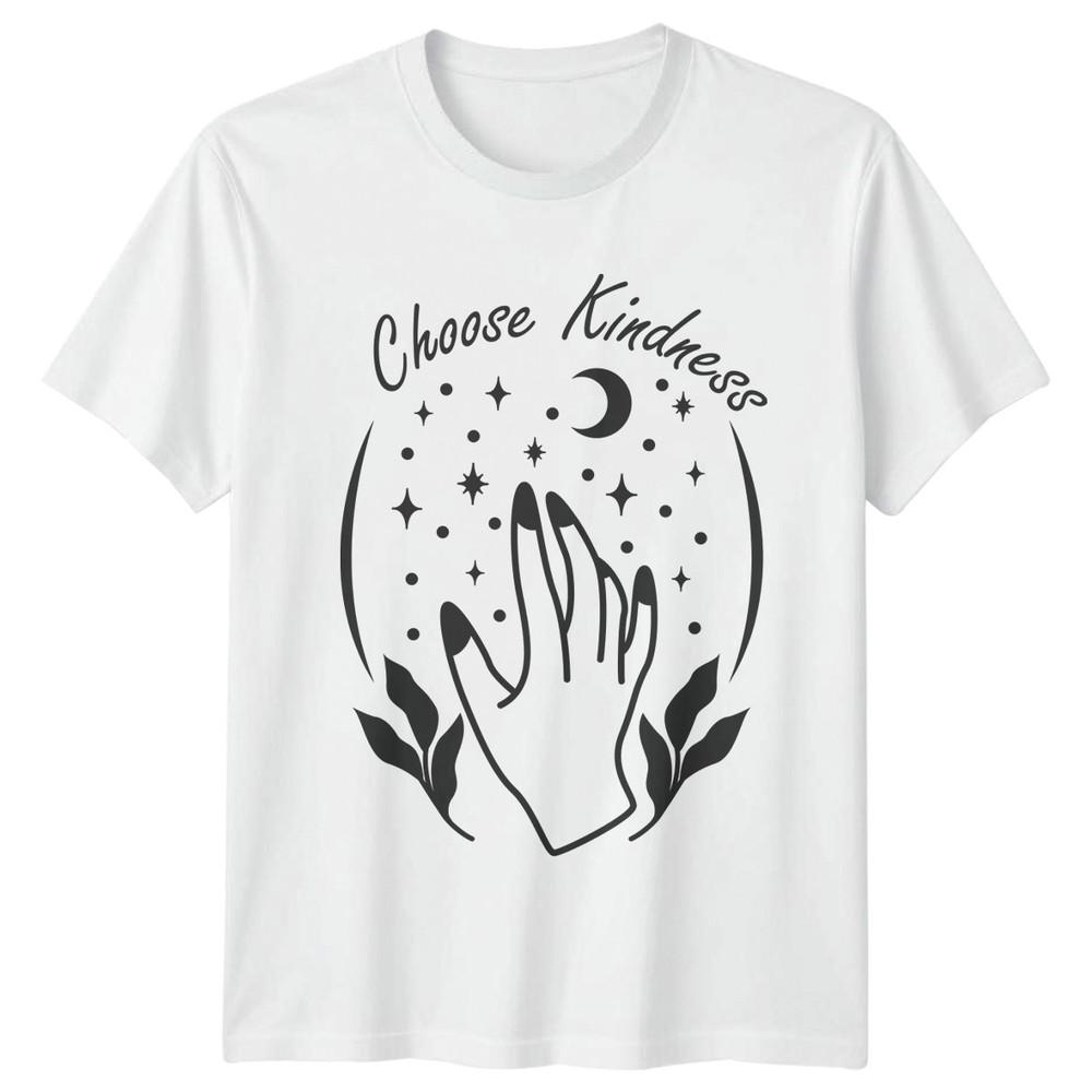 Choose Kindness Unisexs TShirt Celestial Aesthetic Lifestyle Birthday Gift S