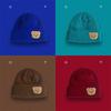 New Bear Wool Hat Female Winter Ear Protection Student Versatile Cute Knitted Hat Warm White Cold Hat