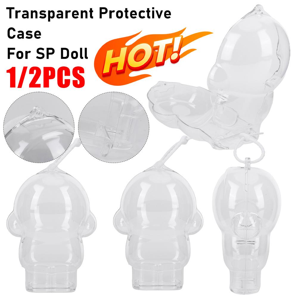 1/2PCS For Skull Panda Winter Movement SP Transparent Protective Case for Doll Transparent Portable Cable Organizer Box