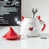 Creative Fun Halloween Little Devil Ceramic Mug Couple Love Water Cup Birthday Gift Drink Tea Mug Office Teacup Home Decoration