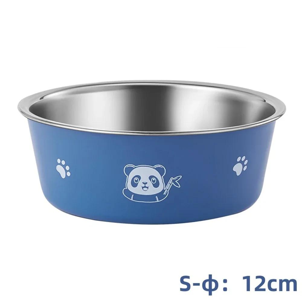 Non-Slip Dog Bowl for Large Medium and Small Dogs Cats Drinking Water Feeding Pet Bowl Stainless Steel Pet Food Bowl