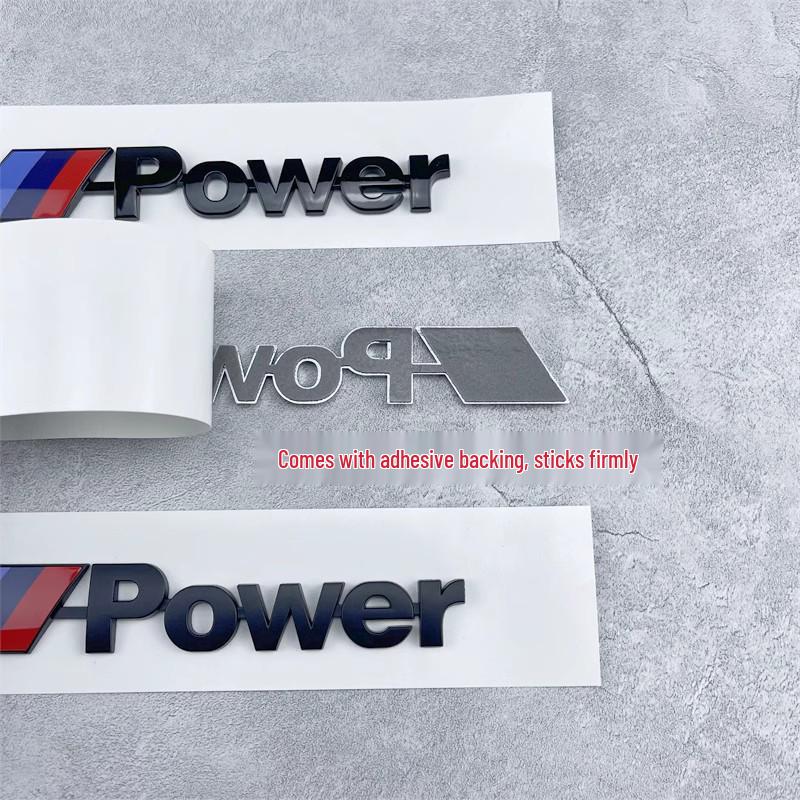 Compatibile con BMW M Power: Nuovo adesivo posteriore con logo ad alte prestazioni per Serie 3/5/7, Serie M, X1/X3/X5/X6