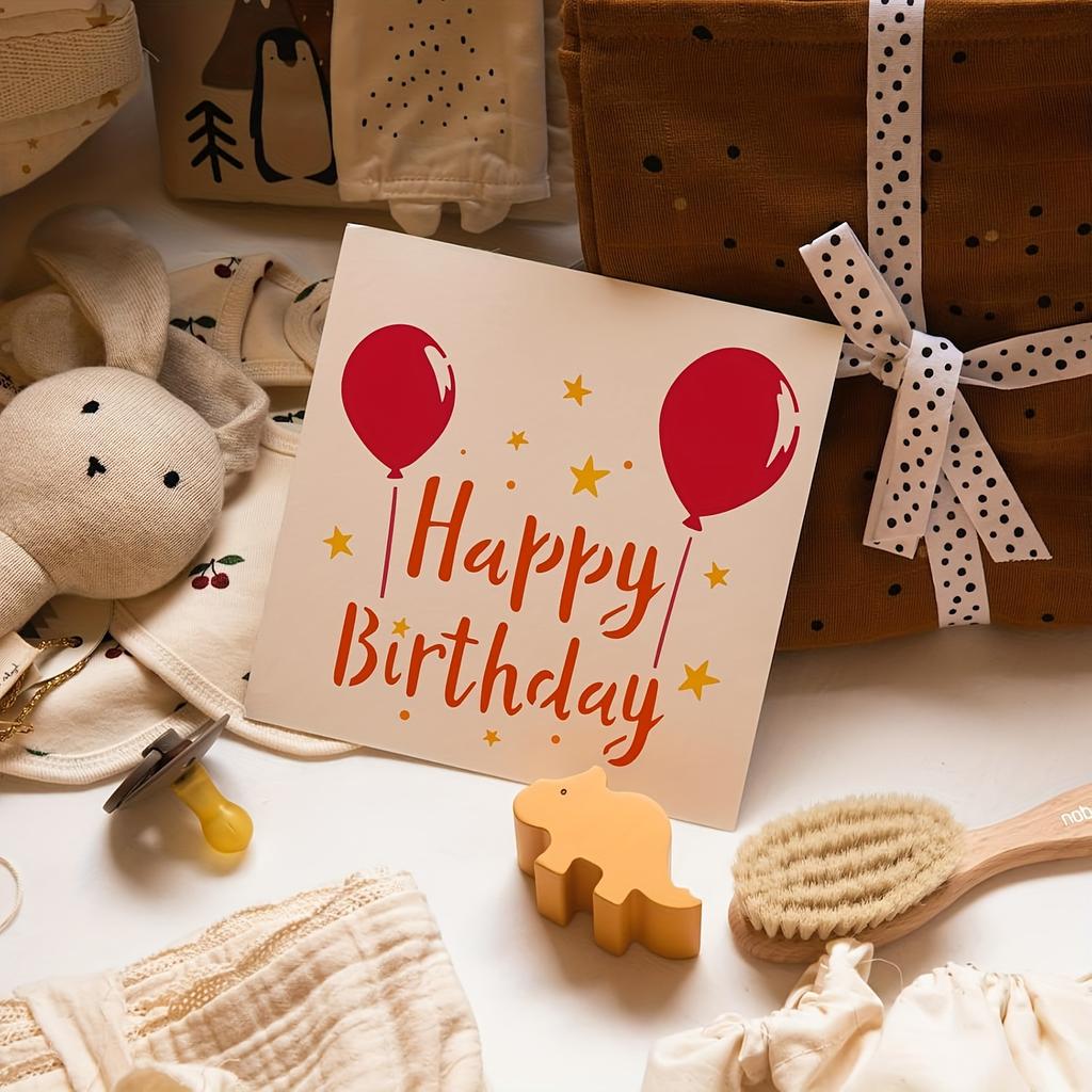 15PCS Happy Birthday Stencils Set, 10cm Reusable Plastic Painting Templates For Cards, Scrapbook, Wood, Wall & Party Decor