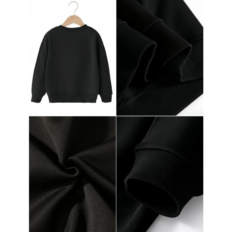 Kids Sweatshirt Fashionable Round-Neck Sweatshirt,Soft Cotton Sweatshirt,Spring Fall Sweatshirt