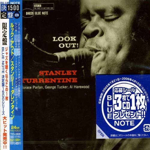 

CD STANLEY TURRENTINE HORACE PARLAN Look out TOCJ6639 Blue Note 2005 Japan ObiJazz Used