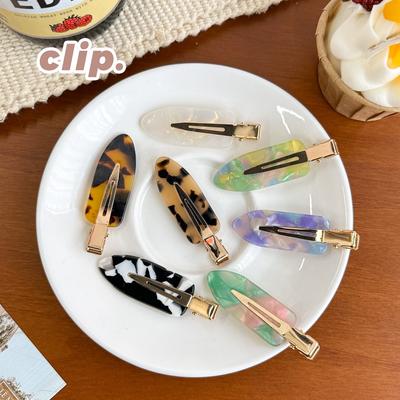 Korean Bangs Side Clip Acetate Women Seamless Makeup Barrettes BB Hairpin Bangs Clip Duckbill Clip Hairpins Women Styling Tools