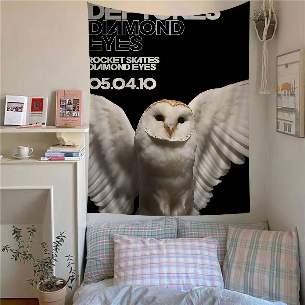 

DDeftones Band Anime Tapestry Hanging Tarot Hippie Wall Rugs Dorm Home Decor 74x94cm(29x37in)