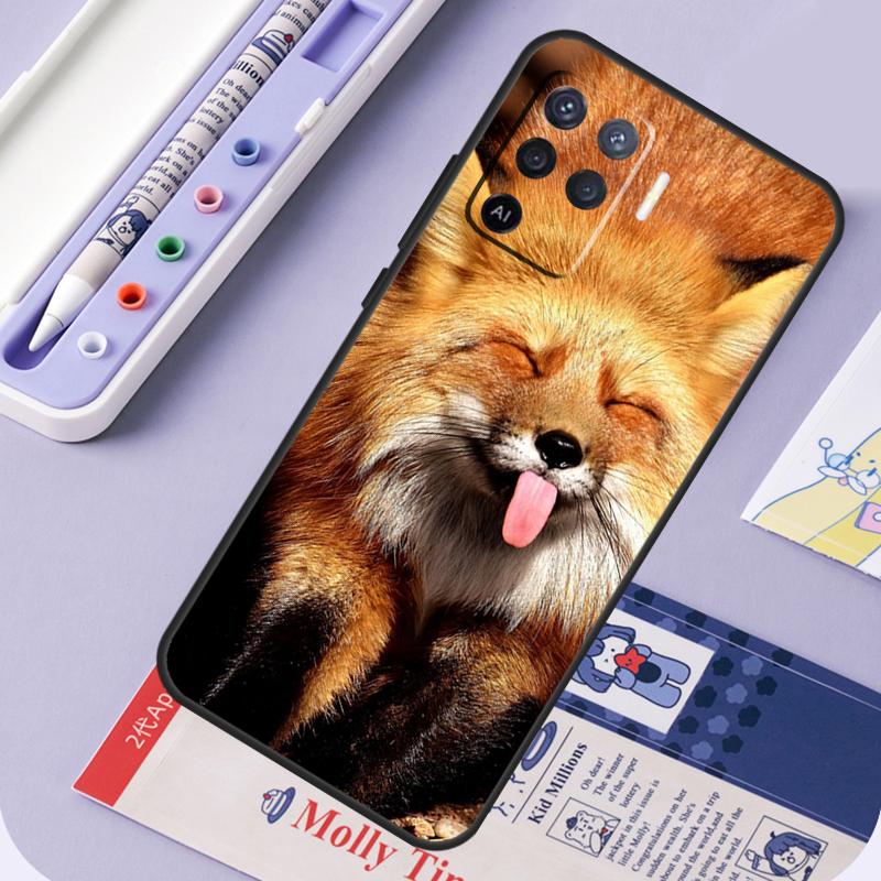 Cute Fox In Autumn For Oppo A40 A60 A80 A94 A74 A54 A15 A18 A38 A58 A78 A98 A16 A76 A96 A57 A17 A77 A5 Pro Case