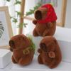 Stylish Capybara Keychain Stuffed Animal Keyring Ornament Adorable Plush Bag Pendant Accessories for Animal Lovers