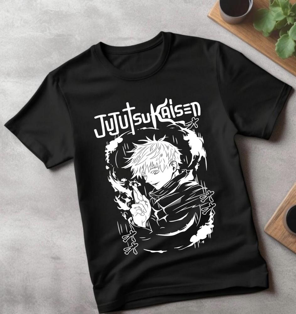 

Megumi Fushiguro T-shirt Jujutsu Kaisen Gojo Satoru Horror Gift Shirt , gift for L