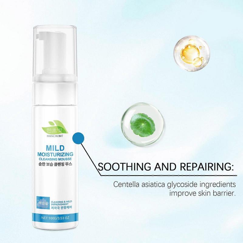 Gentle Moisturizing Facial Cleansing Mousse Deep Cleansing Daily Care Smooth Skin Care