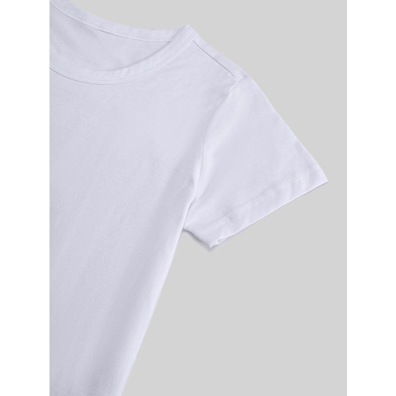 Boys Engineering Vehicle Tool Construction Print Crewneck Short Sleeve Tee