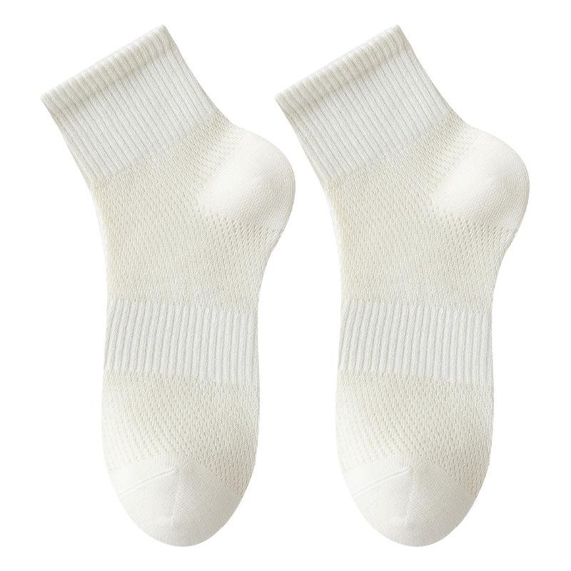 Female Summer Cotton Mesh Breathable Boneless Sports Tube Socks