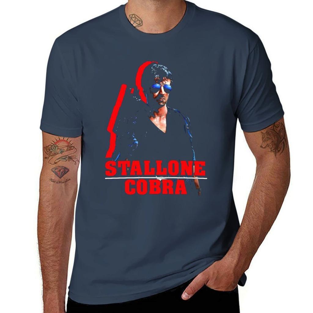 Stallone Cobra T-Shirt Groß und Tall Freizeit-T-Shirt