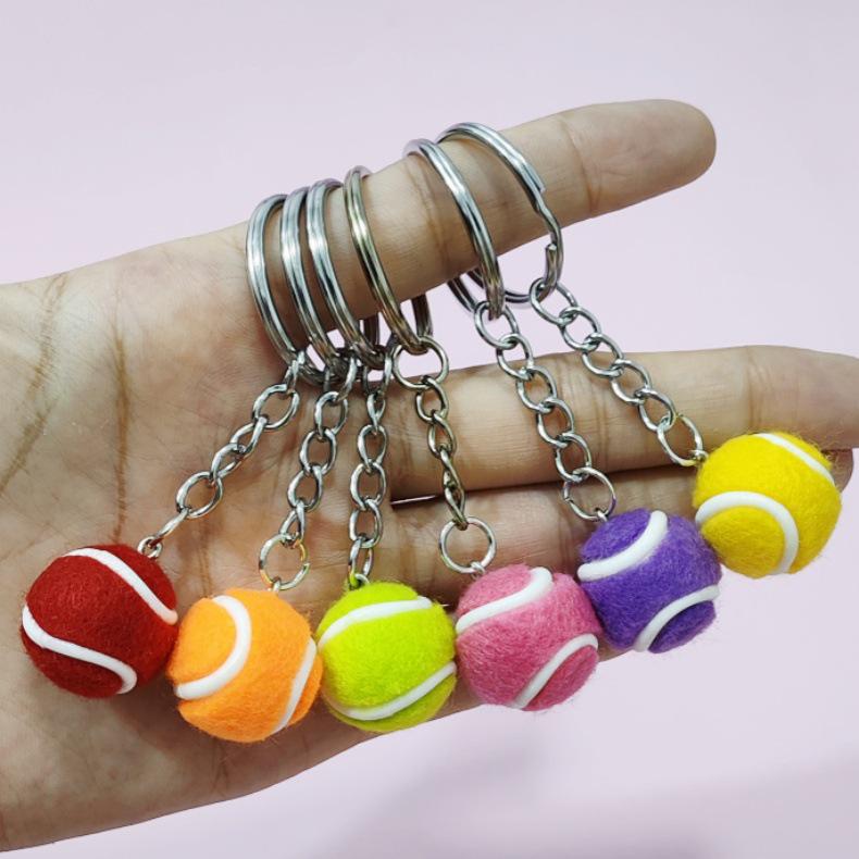 3.8cm Tennis Keychain Charms: Sports Gifts & Accessories