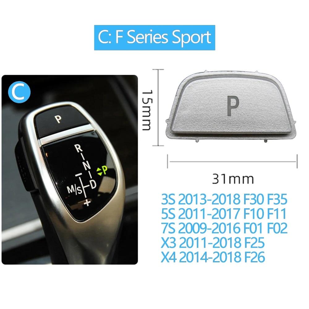 Bil Växelspak Auto Parkerings P Knapp Kåpa Ersättning För För BMW 3 5 7 X3 X4 X5 X6 Serien E90 F30 F10 F01 F25