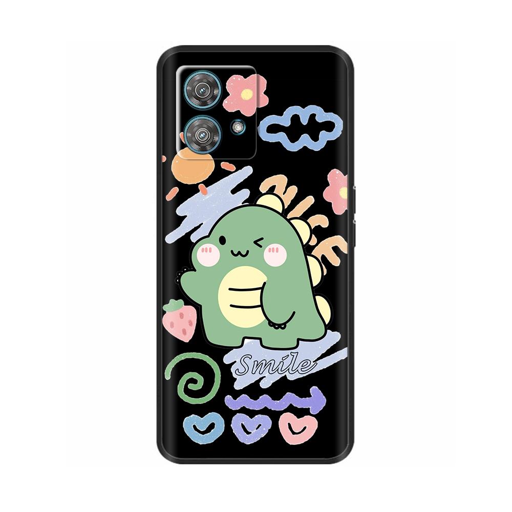 For Motorola Moto Edge 40 Neo Case Soft Silicone Flower Phone Back Cover For Motorola Edge 40 5G Cases Edge40 Neo Coque Fundas