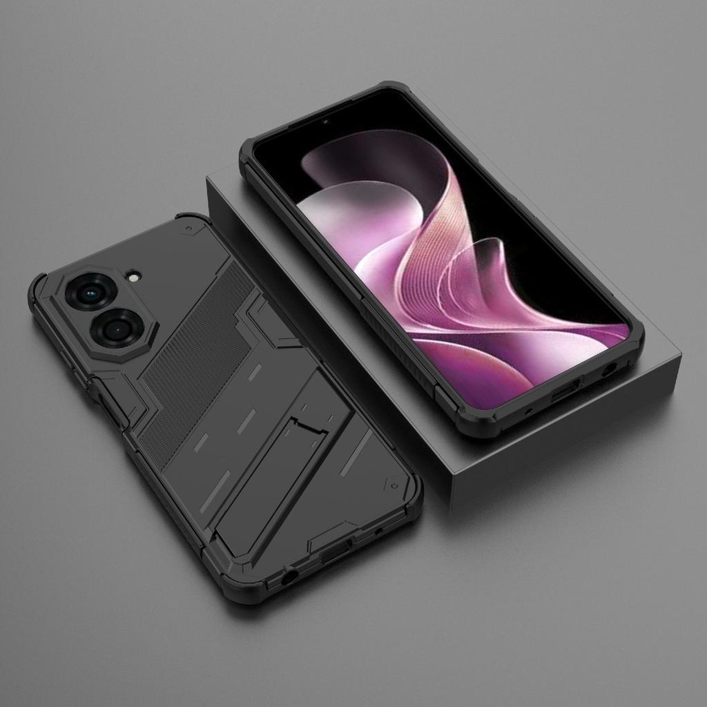 For Xiaomi Redmi A5 4G (171.7mm)/Poco C71 4G Case PC + TPU Shockproof Phone Cover with Kickstand