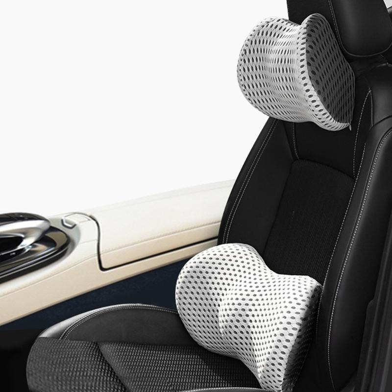 Back Support Pillow for Office and Car Seats 3D Curveds Lumbar Cushions with Washable Cover for Enhanceds Comfort