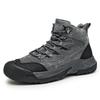 New Outdoor Shoes Men's High-top Hairy Hiking Shoes Non-slip Off-road Shoes Wear-resistant, Climbing Professional Hiking Shoes