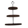 Wood 3 Tier Dessert Stand Cupcake Stand Table Sweet Dessert Snacks Fruits Pastry Rack Dark Color