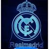 Children's Lamp Gift, Real Madrid Football 3D Lamp, 16 Light Colors and Remote Control, Gift for Football Playing Children