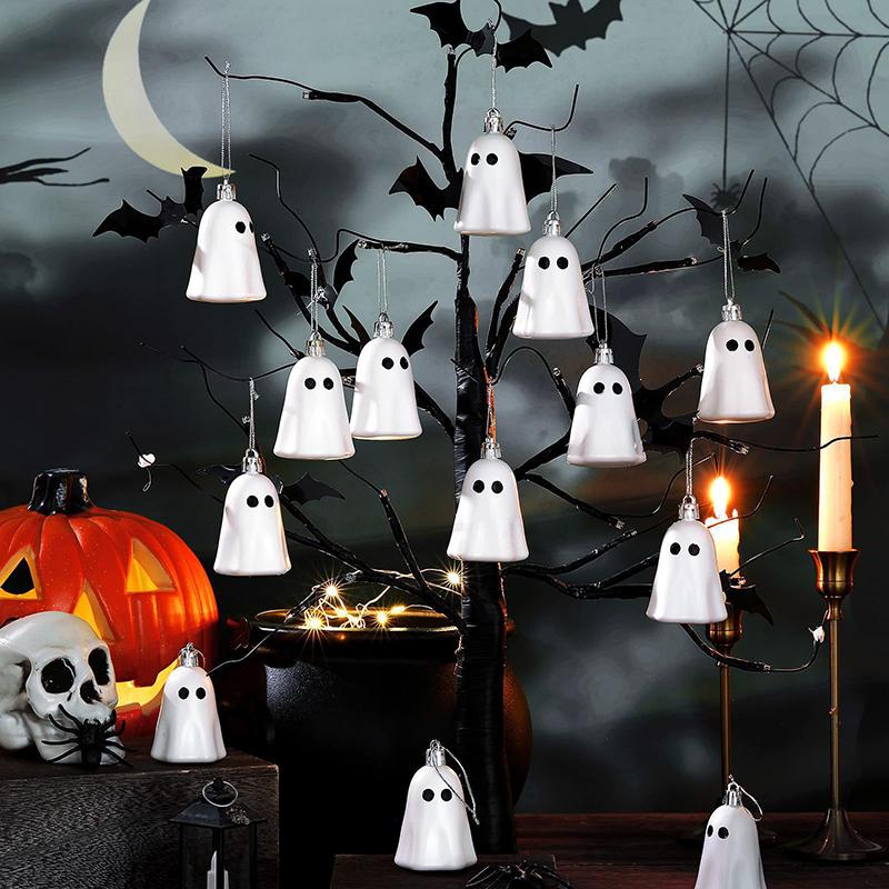 Halloween Hangings Ornaments Ghost Decoration, Plastic Decorative Halloween Decoration For Party Christmas Tree Home Decor Gift