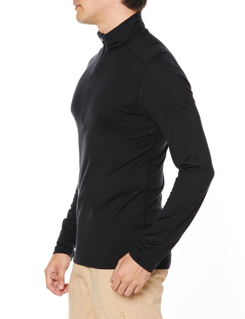 Icebreaker M 200 OASIS LS HALF ZIP IX20222 Black