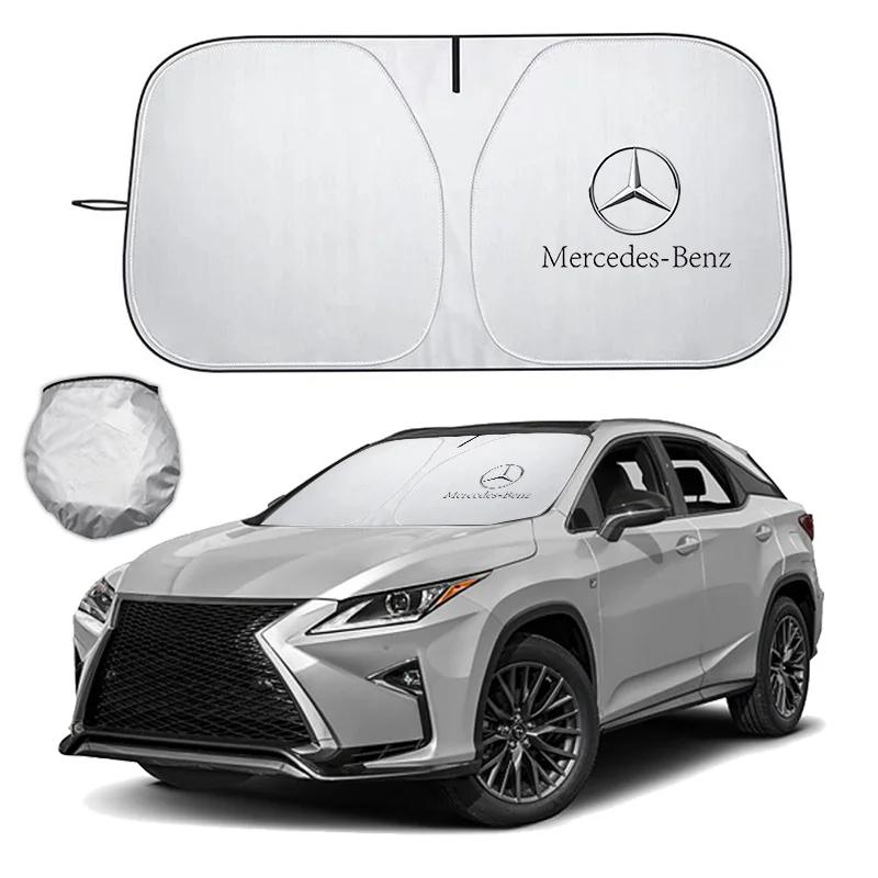 GLC GLB Car Windshield Sun Shade Covers Visors Front Window Protector for Mercedes Benz AMG W177 W176 X166 X167 C257 C218 X253