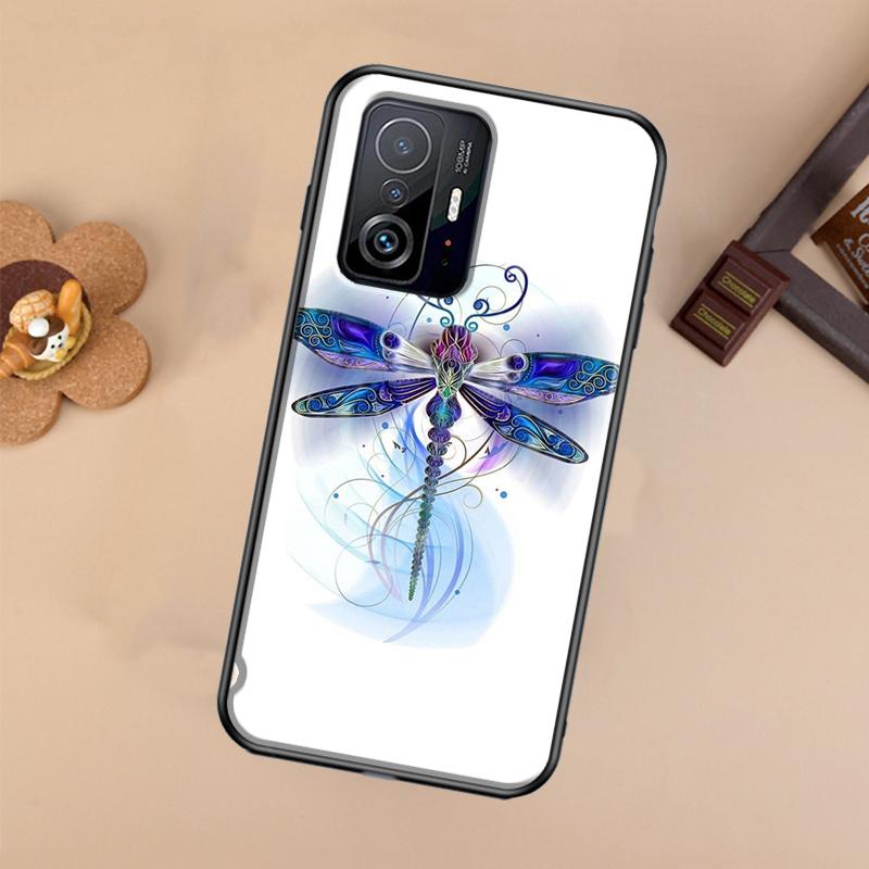 Dragonfly Animal Art For POCO X5 X4 X3 F5 Pro M4 M5s F3 F4 GT C40 Phone Case For Xiaomi 12T 11T 13 Pro 12 Lite