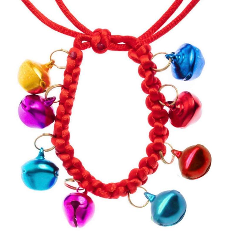 WTEMPO Festival Decorations Christmas Bells and Sleigh Bells Boxed Christmas Metal Colored Bells Keychains Decor Bells Round Bells