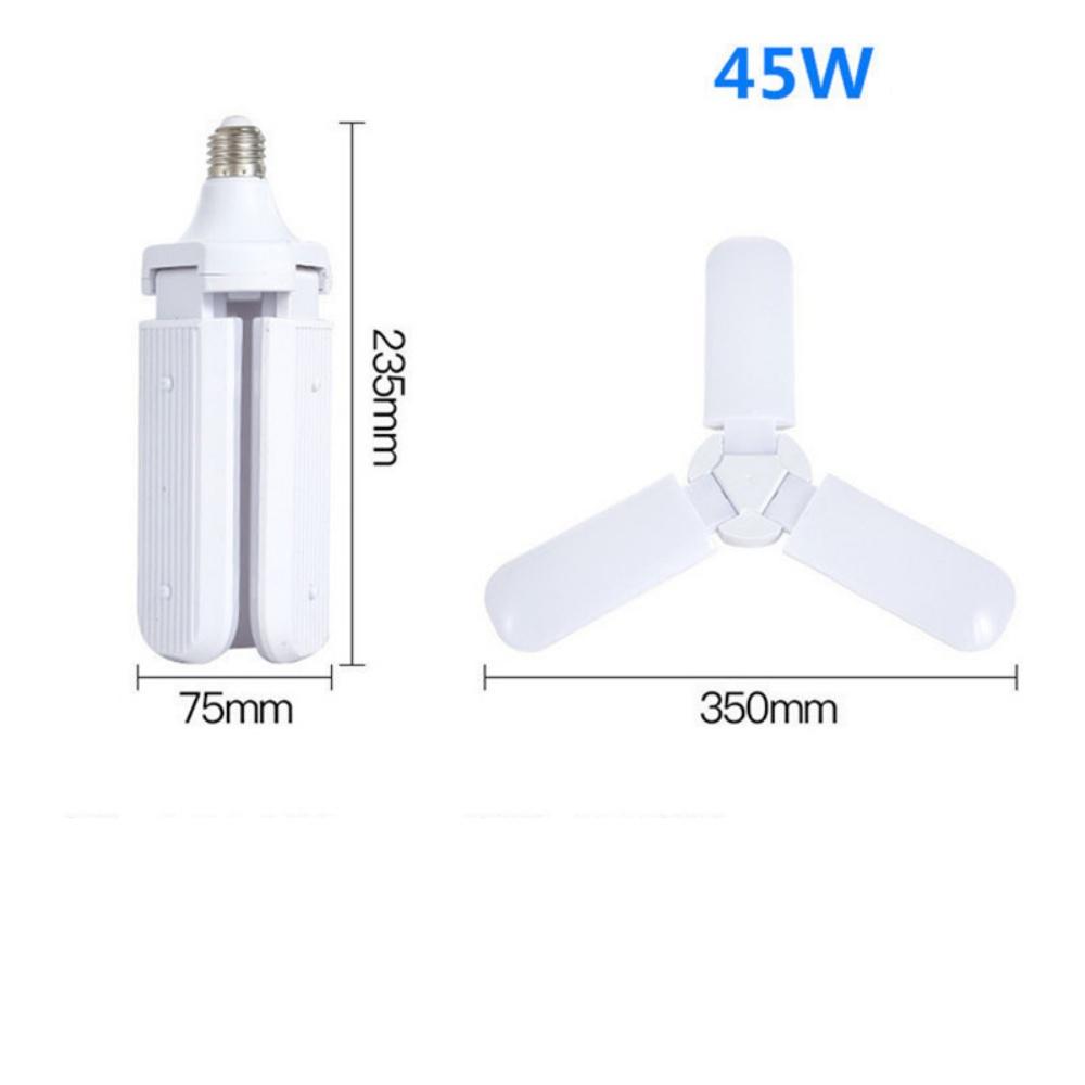 E27 LED Garage Light Deformable AC85-265V 28W 3800LM Ceiling Fixture Lights Workshop Lamp