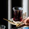 Vintage Coffee Cup Plate Spoon Set European Style Home Coffee Cups Teacup Exquisite Glass Cup Mugs