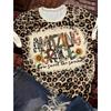 T-shirt For Women Leopard Print Heart Print Female Oversized T-Shirt Summer Women Clothing Short Sleeve Fashion