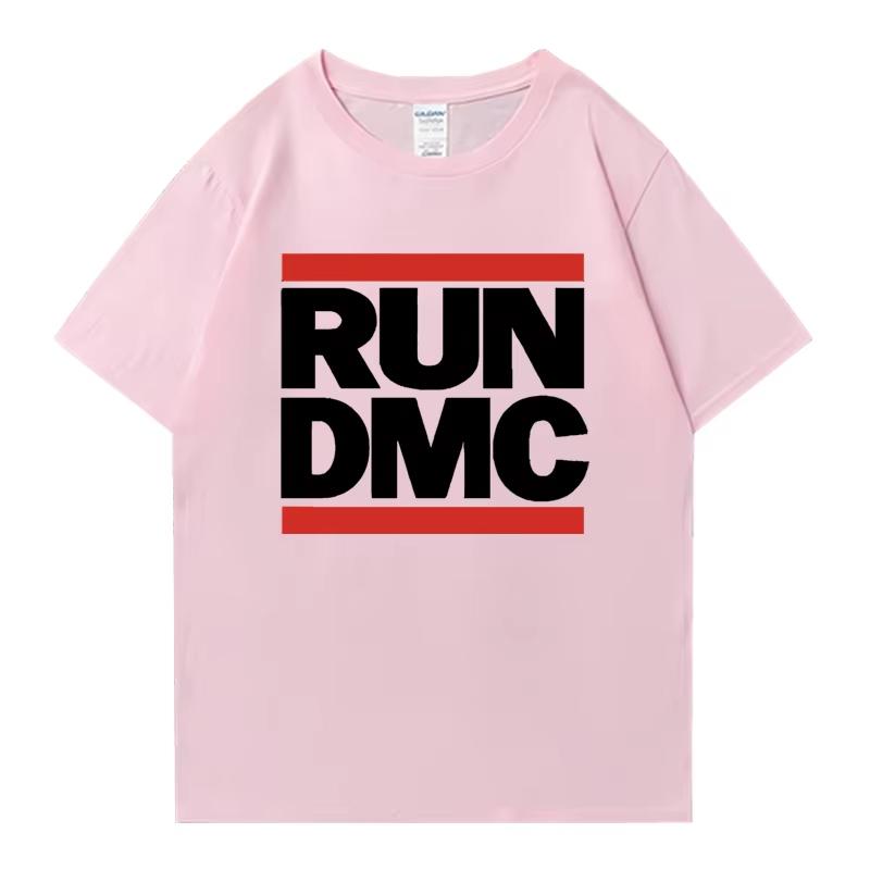 2026 Summer Hot Sale RUN DMC Graphic Print Crew Neck T-shirt Men Women Printed Casual Outdoor Cotton T-shirt Cotton Gothic Round T-shirt