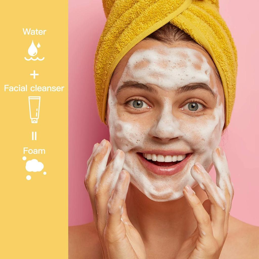 5 Pieces Pink 60ml Foam Pump Bottle Pink, Empty Travel Size Foam Dispenser Pump for Soap Shampoo, Essential Travel Accessories