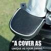 Mallet Putter Head Cover Black Style Magnetic Closure Compatible with LAB DF3 Putter Made of Premium PU Leather