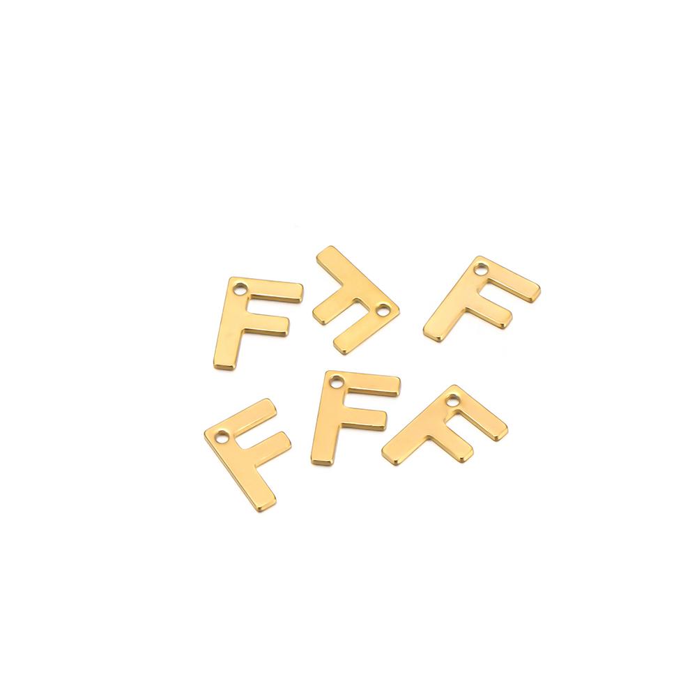 30pcs Stainless Steel Gold Color A-Z 26 Letter Pendant Alphabet Charms Pendant for DIY Jewelry Making Earrings Bracelet Necklace