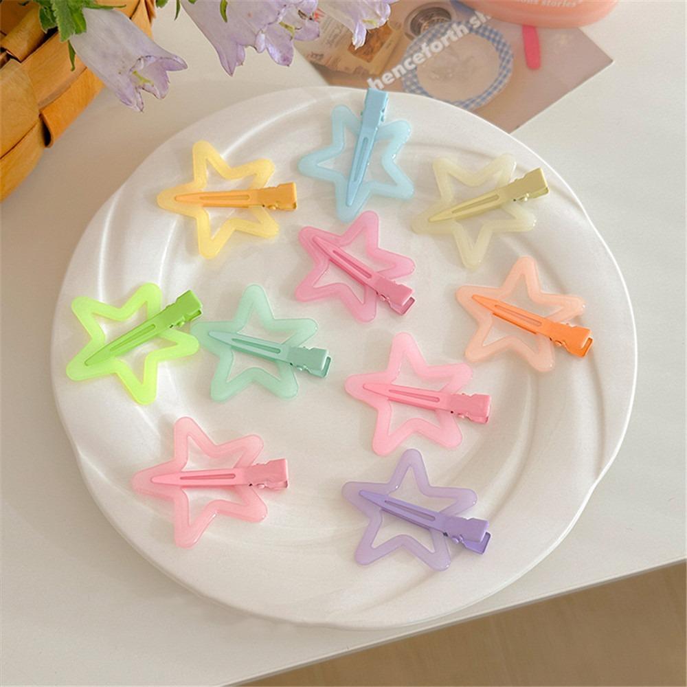 Colorful Star BB Hair Clips Cute Side Barrettes Hair Grip High Quality Star Hairpin
