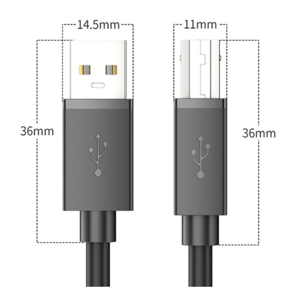 USB2.0 Printer Cable Full Copper Square Port Printer Data Cable Computer Connection Cable USB Printer Cable