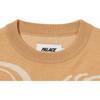 Palace Palasonic Fun Panasonic Logo Cartoon Long Sleeve Knitted Sweater Unisex Tops Yellow P20KW002