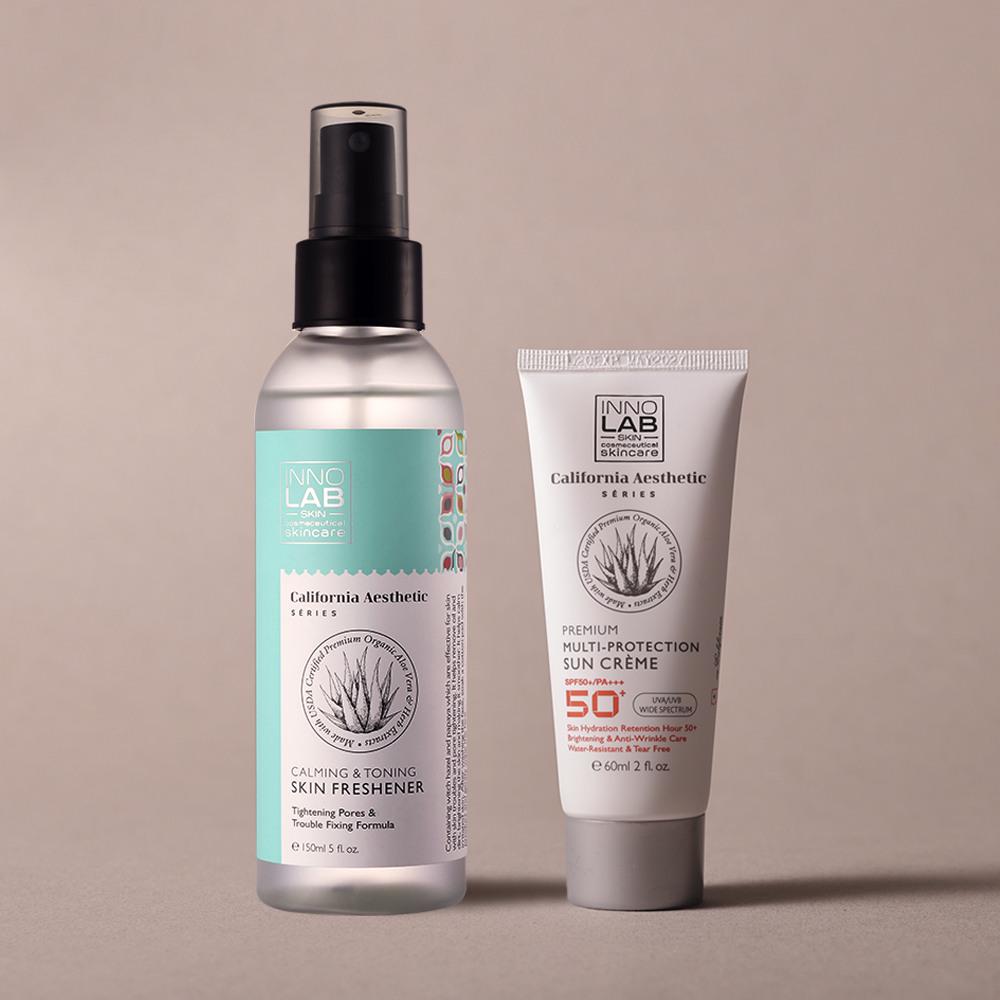 Sunscreen 60ml + Skin Freshener 150ml one color free