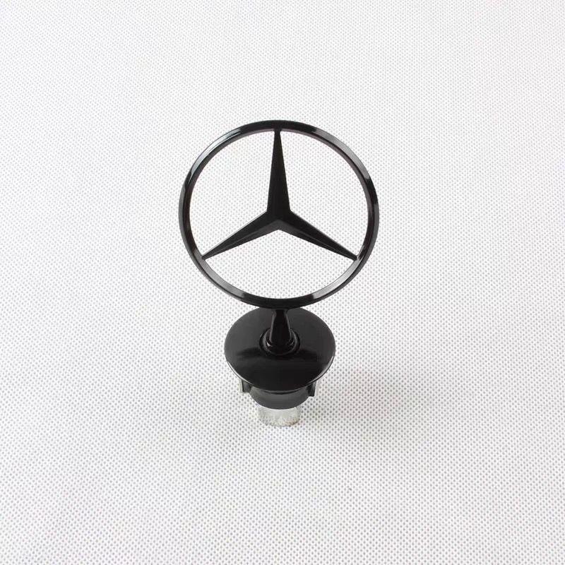 2025 Heiß Für Benz 1 Stück 44mm 3D Metall Blau Chrom Stern Haube Motorhaube Logo Emblem Abzeichen für Mercedes Benz W202 W203 W204 W208 W210 W
