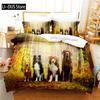 Comforter Cute Puppy Bedding Set 3D Bedding Digital Printing Queen Size Bedding Set Fashion Design
