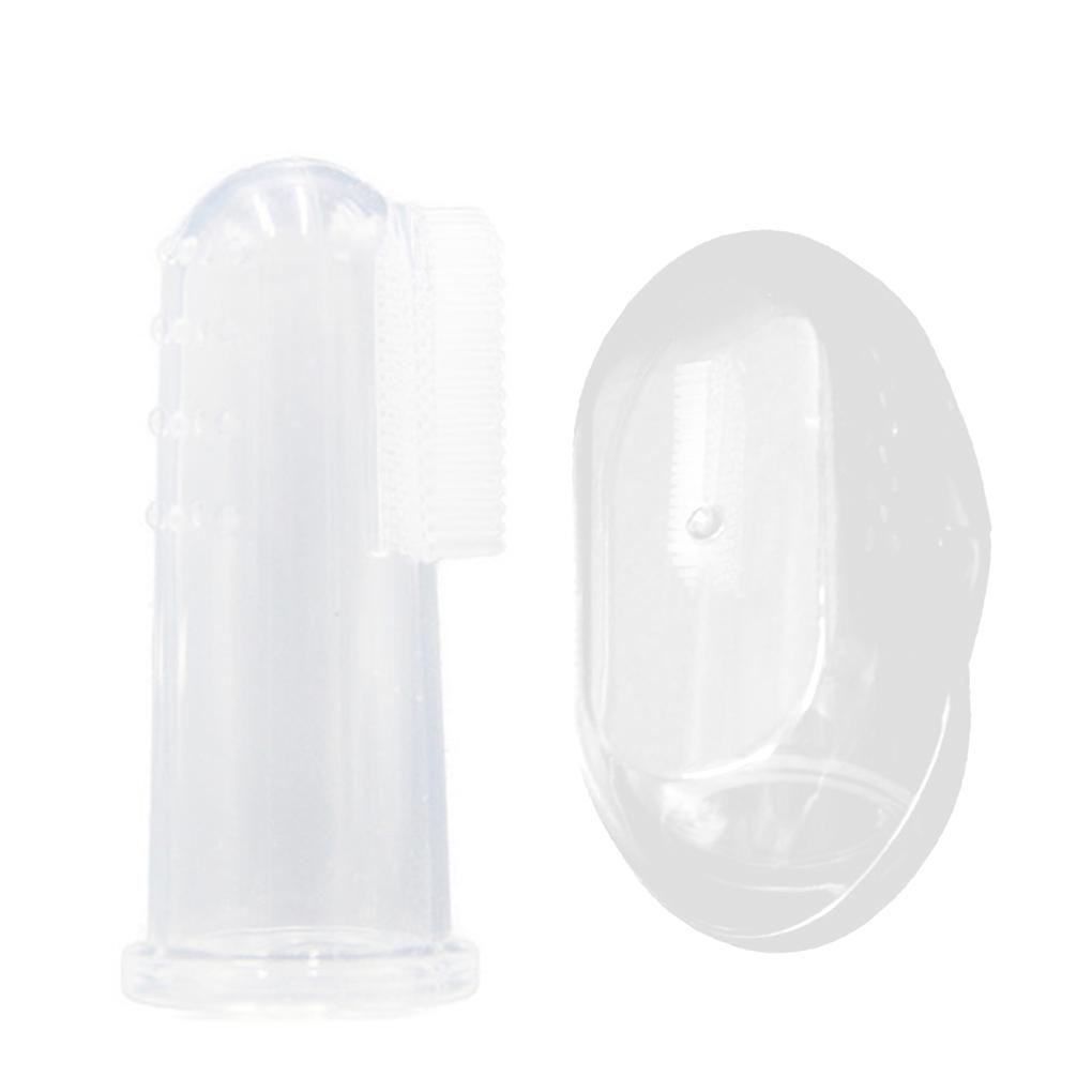 1PC/2PCS/5PCS Silicone Toothbrush\+Box Baby Finger Toothbrush Children Clean Soft Silicone Infant Tooth Brush Baby Brush