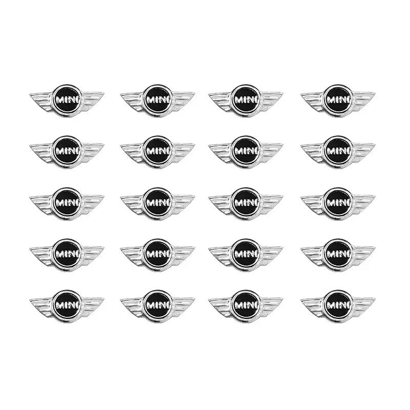 Emblema Metálico para Chave de Carro Remota Botão de Rádio Autocolante logo Para Mini Cooper One S JCW F54 F55 F56 F57 F60 R55 R56 R57 R60 R61