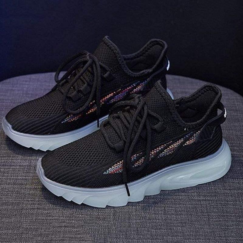 2025 Autumn Casual Women's White Korean Style Lightweight Sneakers