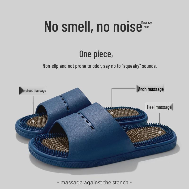 Men's & Women's 2025 Non-Slip Odor-Resistant Massage Slippers for Indoor/Outdoor Use