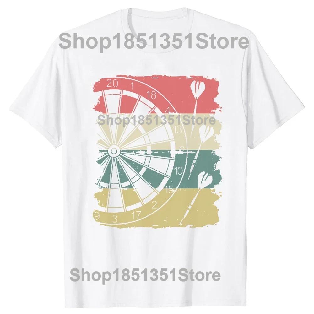 Винтажные Дротики Стрелы Командная Игра Как Девушка Дротики Футболка Топы Круглый Вырез Короткий Рукав Модная Футболка Одежда Повседневная Базовые Футболки S